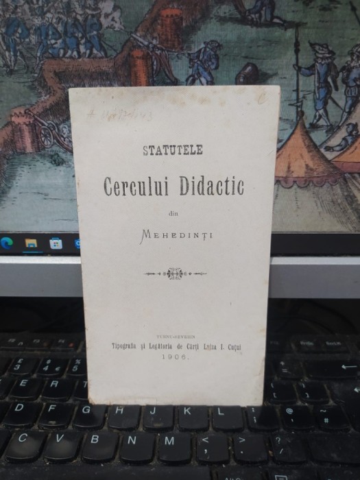 Statutele Cercului Didactic din Mehedinți, Turnu Severin 1906, 179