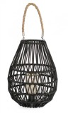 Lampa solara otel negru Nikhita 21.5x28.5-44 cm