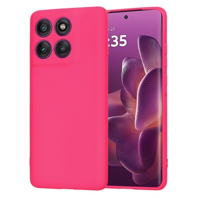 Husa silicon Motorola Edge 60 Pro Techsuit SoftFlex, fucsia foto