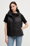 Sisley vestă culoarea negru, de iarna, 6G6HW800N