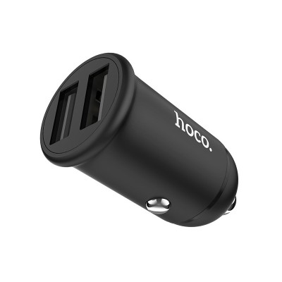 Incarcator Auto USB HOCO Easy Z30, 2 X USB, Negru foto