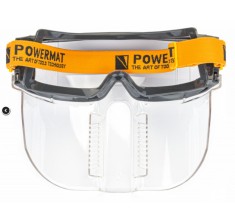Ochelari masca de protectie din policarbonat cadru moale ventilat EN166 dimensiune reglabila foto