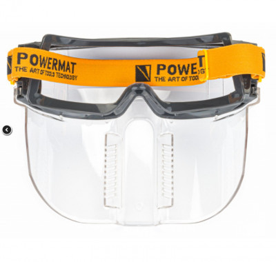 Ochelari masca de protectie din policarbonat cadru moale ventilat EN166 dimensiune reglabila foto