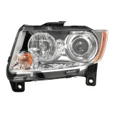 Far JEEP GRAND CHEROKEE (WK2), 07.2010-07.2013, partea Stanga, TYC, Tip=USA; tip bec D1S+HB3+W5W+WY21W; electric; argintiu; fara bec descarcare; fara