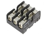Clemă Siguranțe Cilindrice 30A 300V Poli 3 pentru Șină DIN