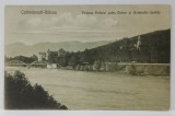 CALIMANESTI - VALCEA , VEDEREA PODULUI PESTE OSTROV si HOTELURILE JANTEA , CARTE POSTALA ILUSTRATA , 1923
