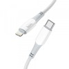 Cablu Date si Incarcare USB-C - Lightning HOCO X70, 20W, 1m, Alb, Apple