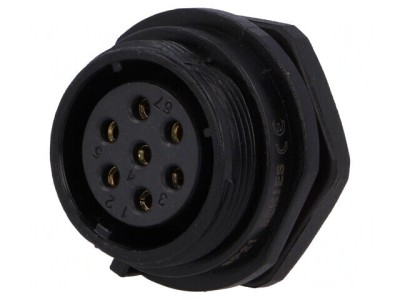 Soclu SP21 mamă IP68 15A 500V pentru lipire 1,5mm2 -25&amp;divide;85&amp;deg;C foto