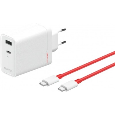 Incarcator Retea Cu Cablu USB-C OnePlus OSABBCBBAE, 120W, 7.3A, 1 x USB-A - 1 x USB-C, Alb 5461100631 foto