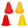 Set 10 Conuri Antrenament Sport, 8x7.8cm, Roșu/Portocaliu, Fotbal, Patinaj, Ciclism, Gimnastică, Baschet, Obstacole, Coordonare