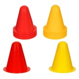 Set Conuri Antrenament, Model 8x7.8cm, Culoare Roșu și Portocaliu, 10 Bucăți, Oem