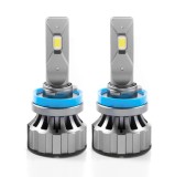 Cumpara ieftin Set 2x Bec LED 9005 HB3 V20 12000LM Canbus, Alb rece, 120W, +300%, ventilator