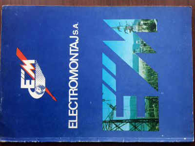 electromontaj S.A. 1991 electro montaj carte tehnica prezentare in limba engleza foto
