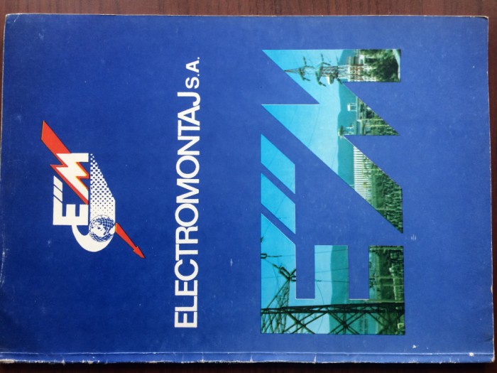 electromontaj S.A. 1991 electro montaj carte tehnica prezentare in limba engleza