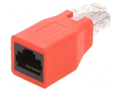 Adaptor PIN 8 RJ45 cross-over soclu cu mufă foto