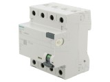 &Icirc;ntrerupător diferențial Siemens 5SV3744-6 40A 500mA 3 poli IP20