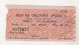 bnk div CFR Bilet de calatorie special