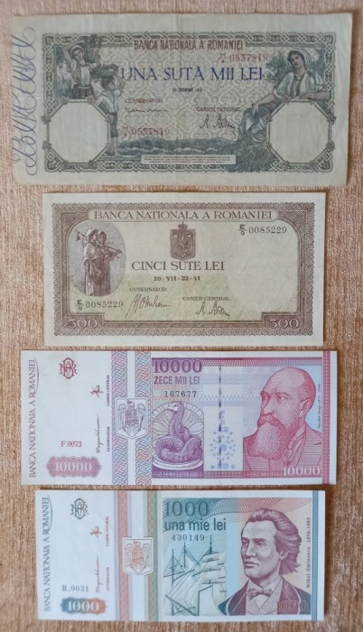 Lot bancnote Rom&acirc;nia