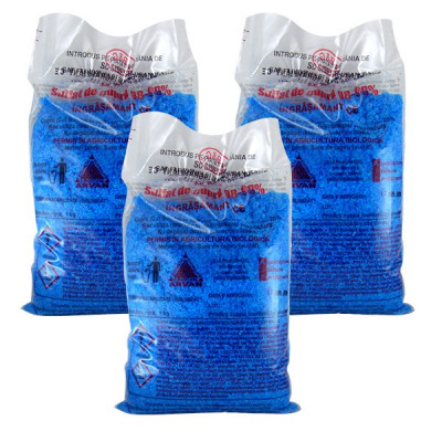 3 x Piatra Vanata/ Sulfat de Cupru 1000g, pentru zeama bordeleza, 3 x 1kg foto