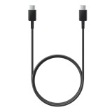 Samsung - Data Cable (EP-DA705BBEGWW) - USB-C to Type-C Fast Charging 3A, 1m - Black (Bulk Packing)