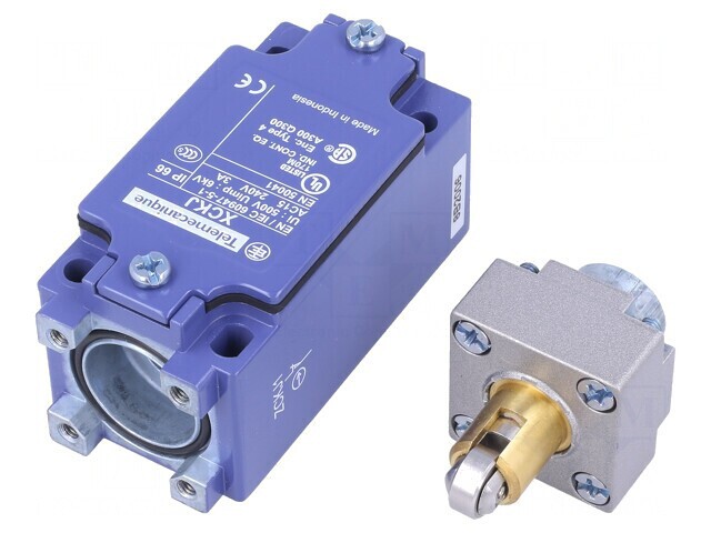 Limitator Cursă Rola Metalică &Oslash;12mm NO NC 10A 250VAC