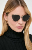 Cumpara ieftin Michael Kors ochelari de soare femei, culoarea auriu