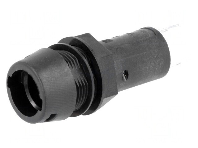 Clemă Siguranțe Cilindrice Neagră 10A 250VAC 5x20mm