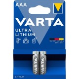 Baterie Varta Ultra Lithium 6103, AAA / R3, 1.5V, litiu, 2 buc