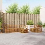 vidaXL Set mobilier gradina 7 piese lemn masiv acacia natural rezistent exterior design modern durabil