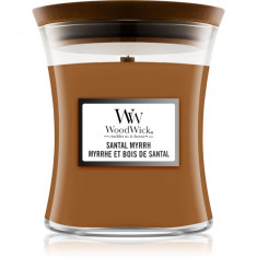 Woodwick Santal Myrrh lumânare parfumată 275 g