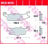 Set placute frana spate stanga TRW MCB803SI - ATV Yamaha YFM Grizzly (09-11) 550cc - YFM Grizzly (07-13) 700cc