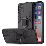 Husa iPhone 11 Pro Max Antisoc cu Inel Negru Techsuit SS