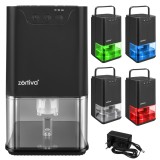 Dezumidificator de aer Zortiva Serivo 1400 ml, 380 ml/zi, LED 7 culori