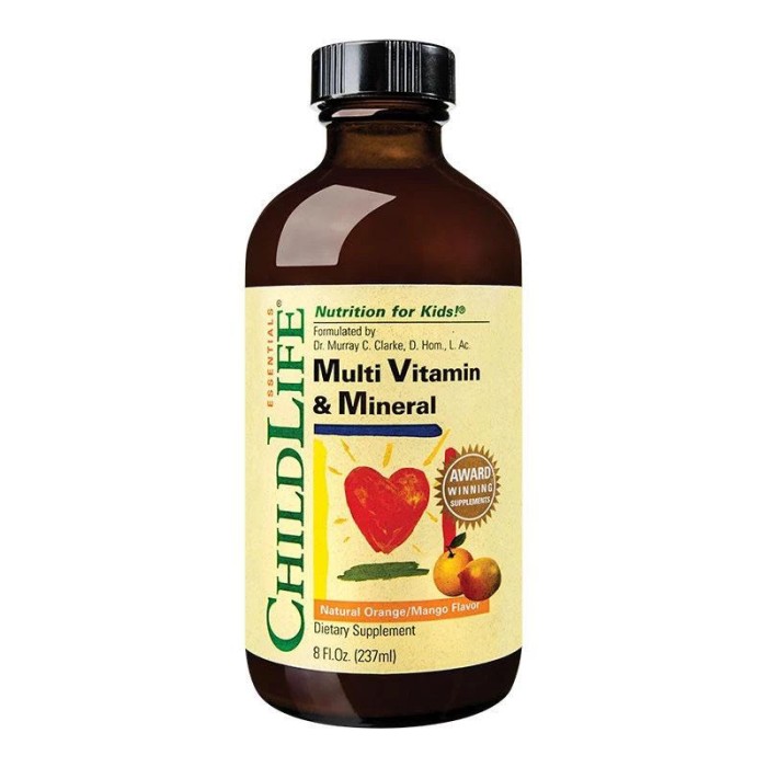 Multi Vitamin Mineral Childlife Essentials Secom 237ml