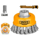 Perie sarma dura flex 100 mm - Ingco WB21001