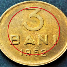 Moneda istorica 5 BANI - RP ROMANA, anul 1952 *cod 2049 B= UNC ERORI + SCIFATA
