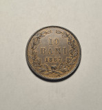 10 Bani 1867 Heaton UNC superb Piesa de Colectie