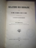 Relations des roumains avec les serbes, les bulgares, les grecs et la Croatie... La question Macedo-Roumanie - Ilie Barbulescu - carte in lb. franceza