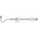 Furtun frana Ford Fiesta 5 (Jh Jd) 11.01-12.14, Spate, Stanga, TRW