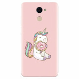Husa silicon pentru Huawei Enjoy 7 Plus, Unicorn Donuts