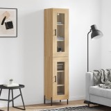VidaXL Dulap &icirc;nalt, stejar sonoma, 34,5x34x180 cm, lemn prelucrat