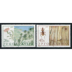 Iugoslavia 1984 Mi 2053/54 MNH - Conservarea Naturii Europene (IV) 27-3