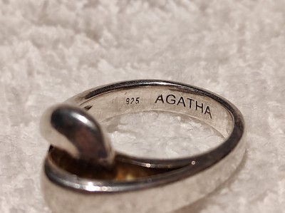 AGATHA PARIS INEL argint FRANTA brand de LUX elegant SPLENDID de efect SUPERB foto