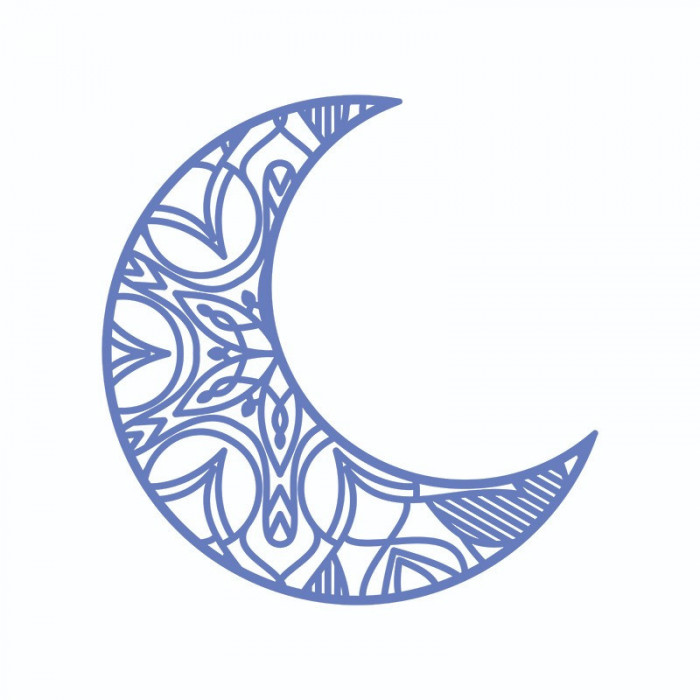 Sticker decorativ, Mandala, Albastru, 60 cm, 7294ST