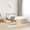 VidaXL Cadru pat fără saltea, 90x190 cm, lemn masiv de pin 846804