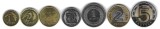 POLONIA LOT / SET 7 buc : 1 + 2 +5 +10 + 20 Groszy +1 Zlot 2025 + 2 + 5 Zloti 2025 , XF+++/ a UNC