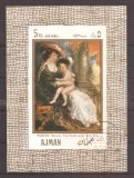 Ajman 1968 - Tablouri europene, Rubens, PA, colita, (vezi descrierea)