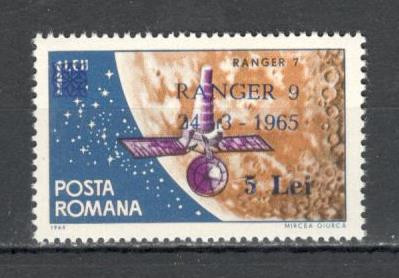 Romania.1965 Cosmonautica:Ranger 9-supr. YR.329 foto