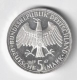 5 MARCI MARK 1967 F ARGINT STARE UNC