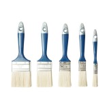 Set 5 pensule plate pentru vopsit, fir PET, maner PP, Breckner Germany
